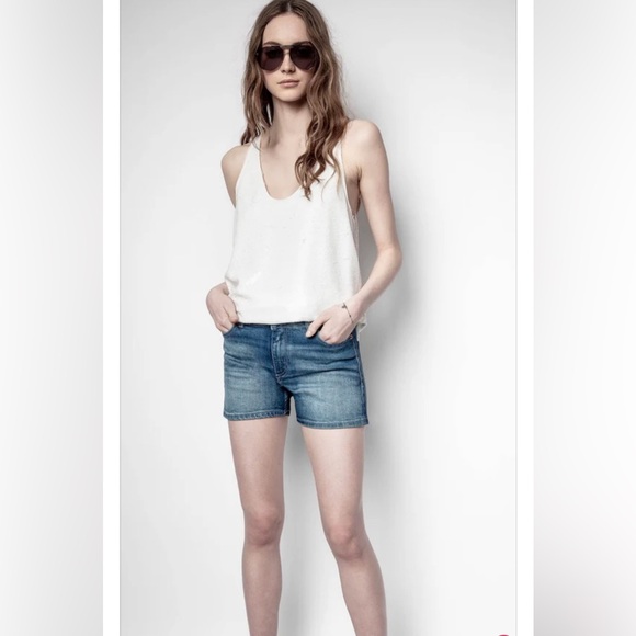 Zadig & Voltaire white sequin tank - Picture 2 of 11